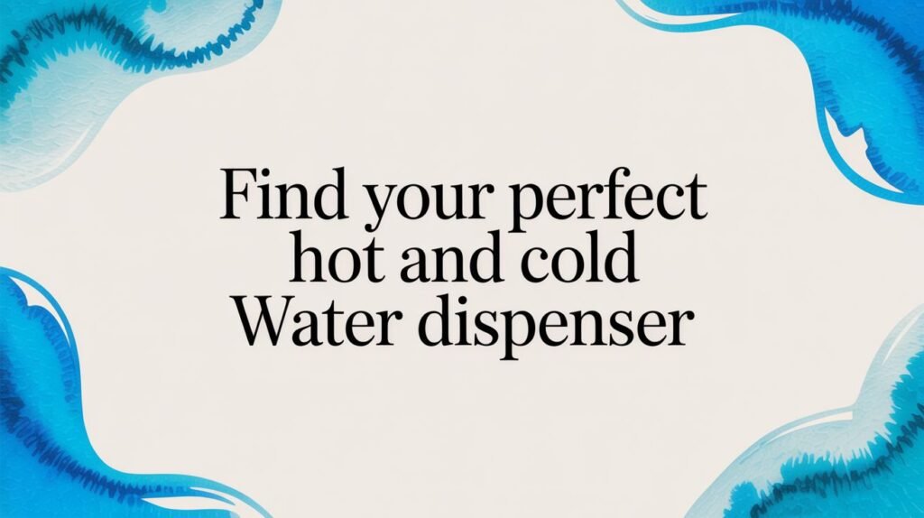 Find Your Perfect Hot And Cold Water Dispenser