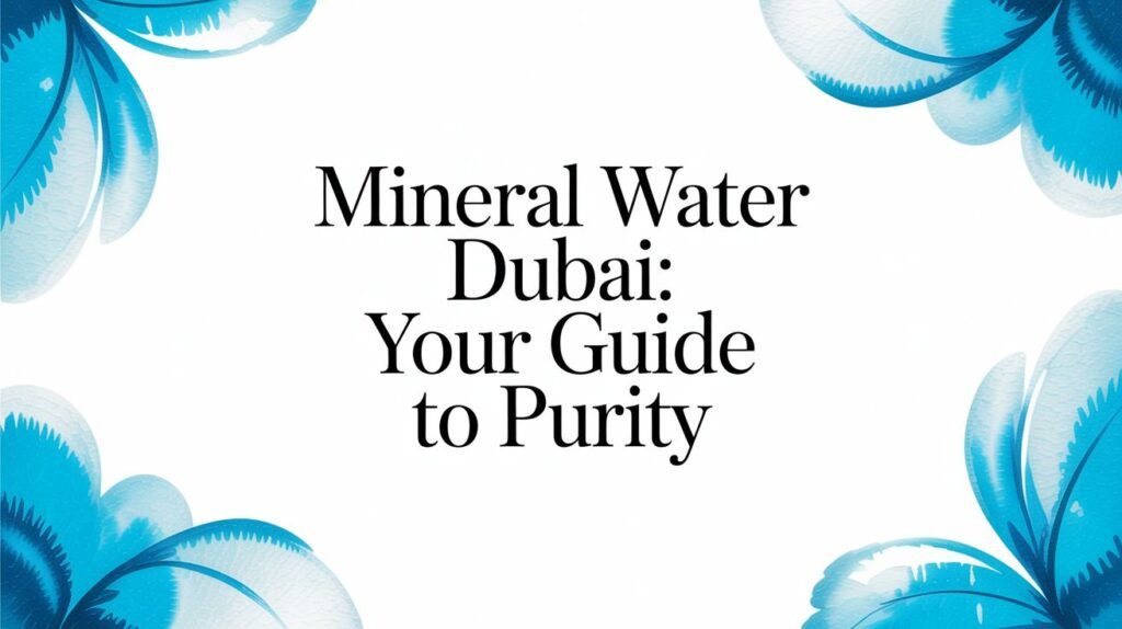 Mineral Water Dubai: Your Guide to Purity