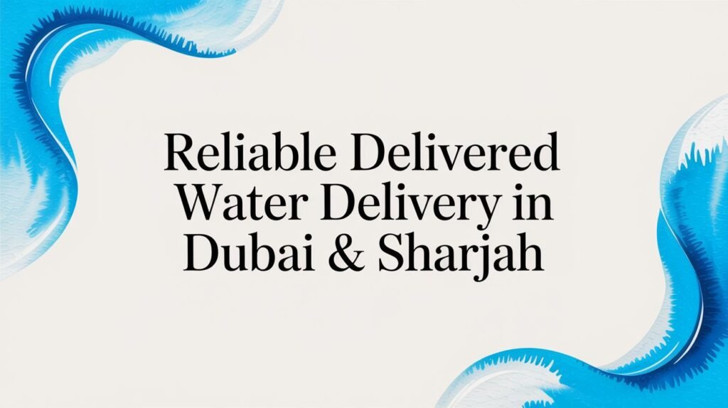 Reliable Delivered Water Delivery in Dubai & Sharjah
