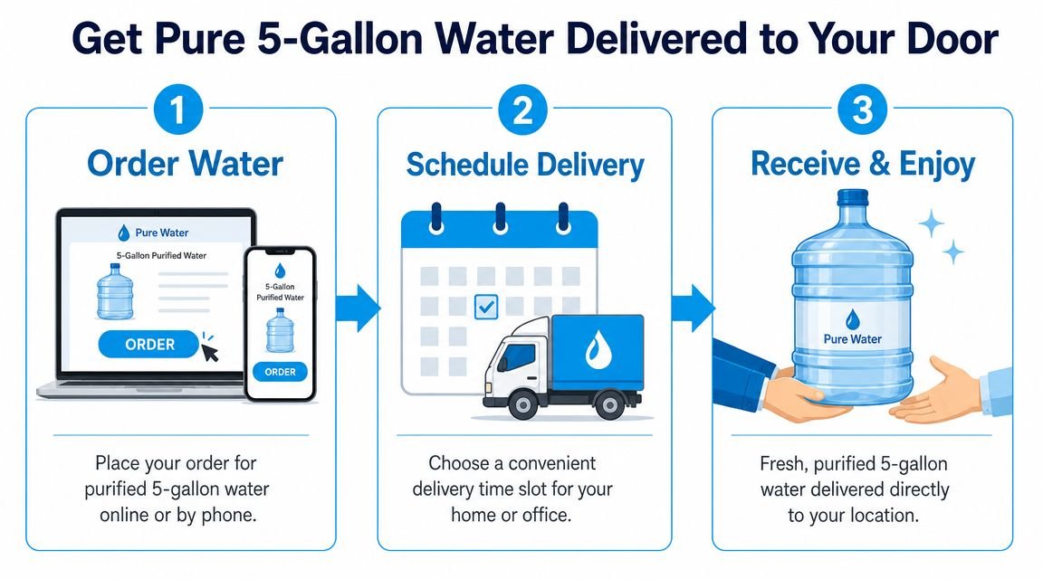 Get Pure 5-Gallon Water Delivered to Your Door