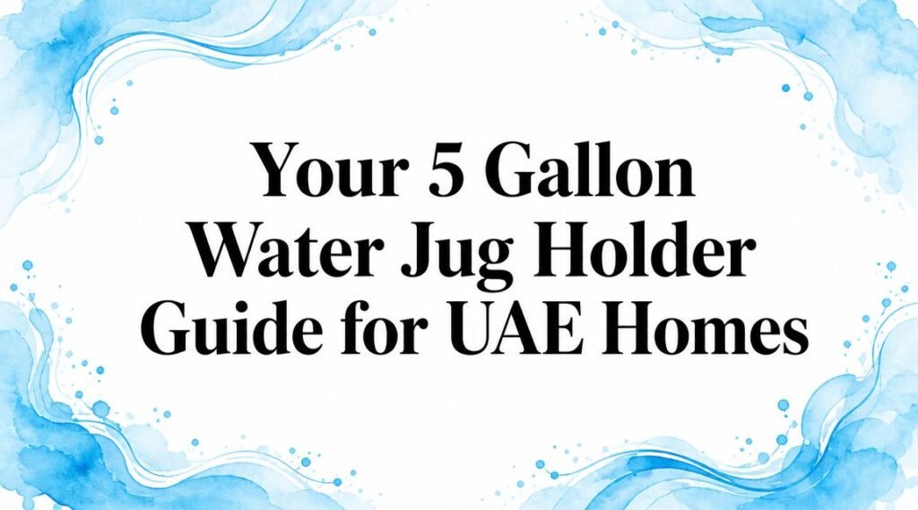 Your 5 Gallon Water Jug Holder Guide for UAE Homes