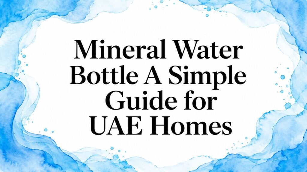 Mineral Water Bottle A Simple Guide for UAE Homes