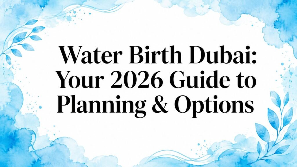 Water Birth Dubai: Your 2026 Guide to Planning & Options