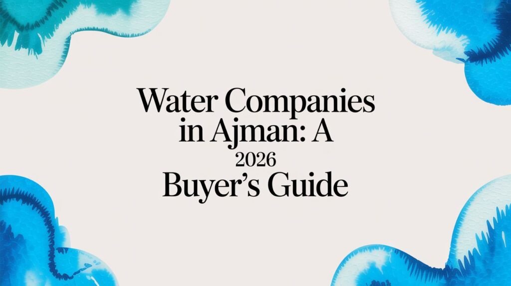 Water Companies in Ajman: A 2026 Buyer’s Guide