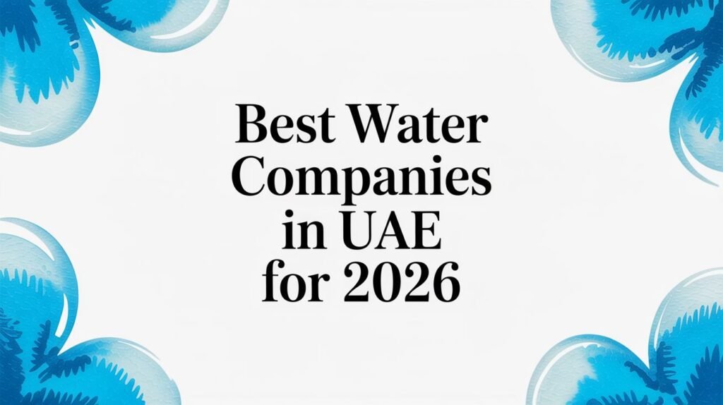 Best Water Companies in UAE for 2026