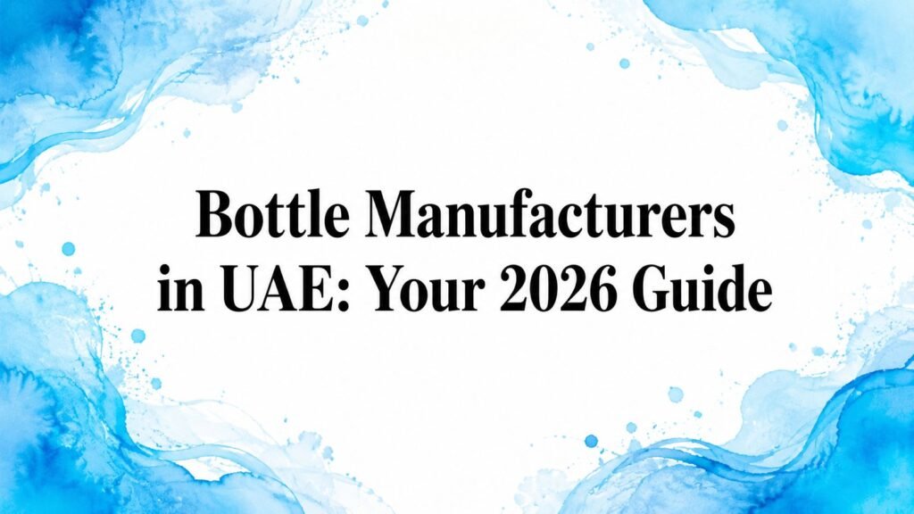 Bottle Manufacturers in UAE: Your 2026 Guide