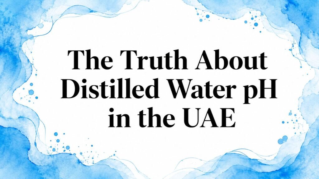 The Truth About Distilled Water pH in the UAE