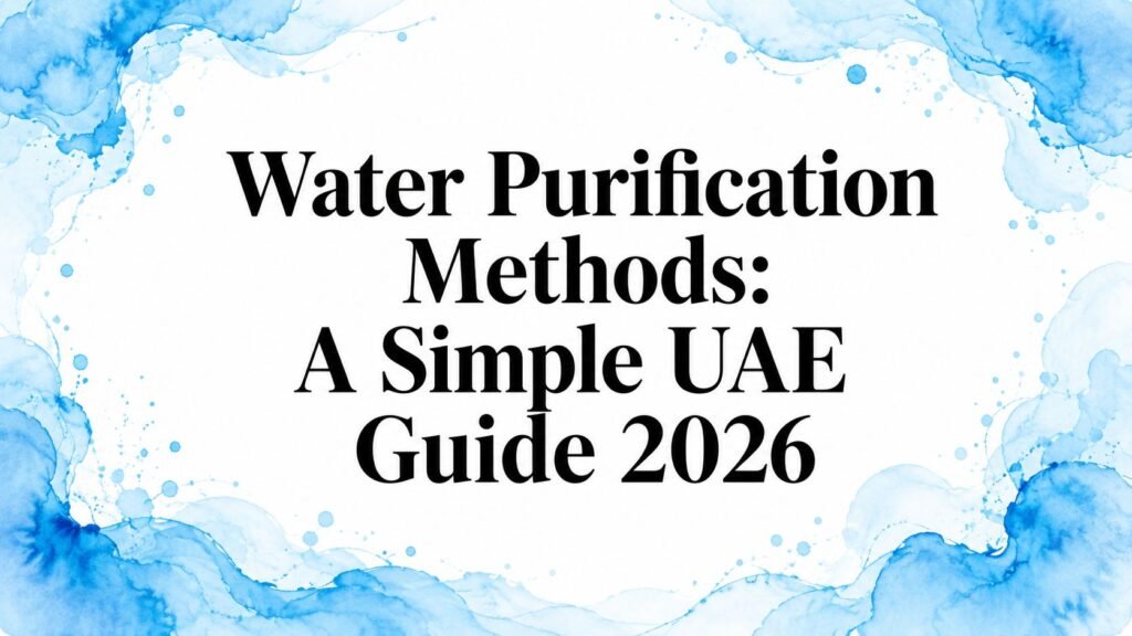 Water Purification Methods: A Simple UAE Guide 2026