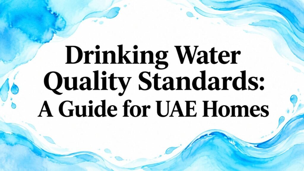 Drinking Water Quality Standards: A Guide for UAE Homes