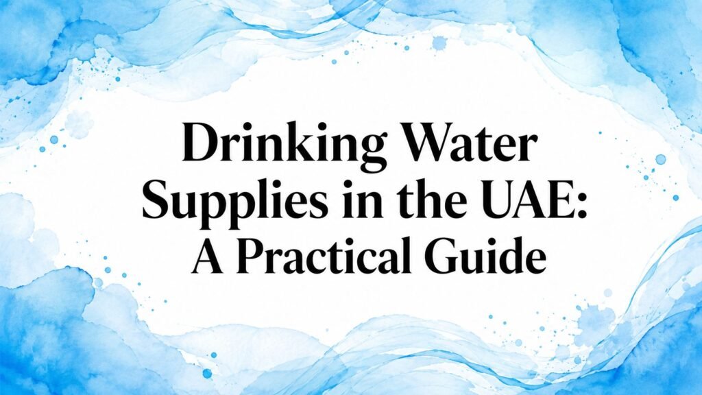 Drinking Water Supplies in the UAE: A Practical Guide